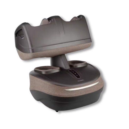 OGAWA Omknee 2 Fodmassage - AshGrey legmassageapparat vist i omvendt montering
